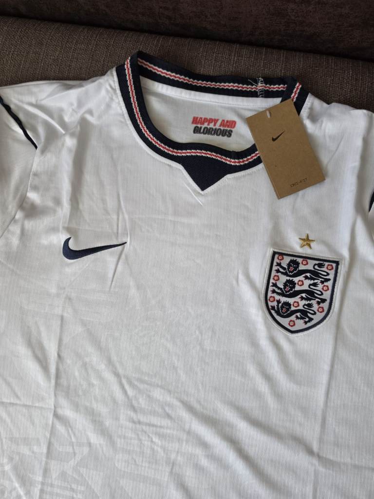 England XXL Football Shirt Jersey White