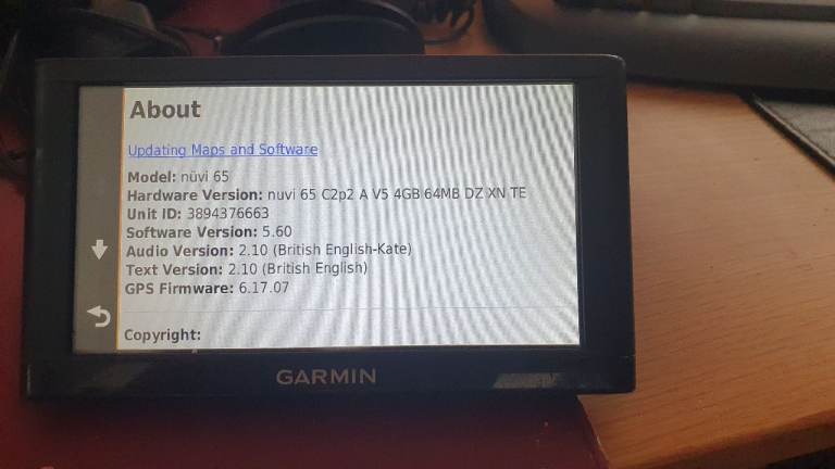 Garmin nuvi 65 GPS Sat Nav with UK, Europe Australia and NZ Maps