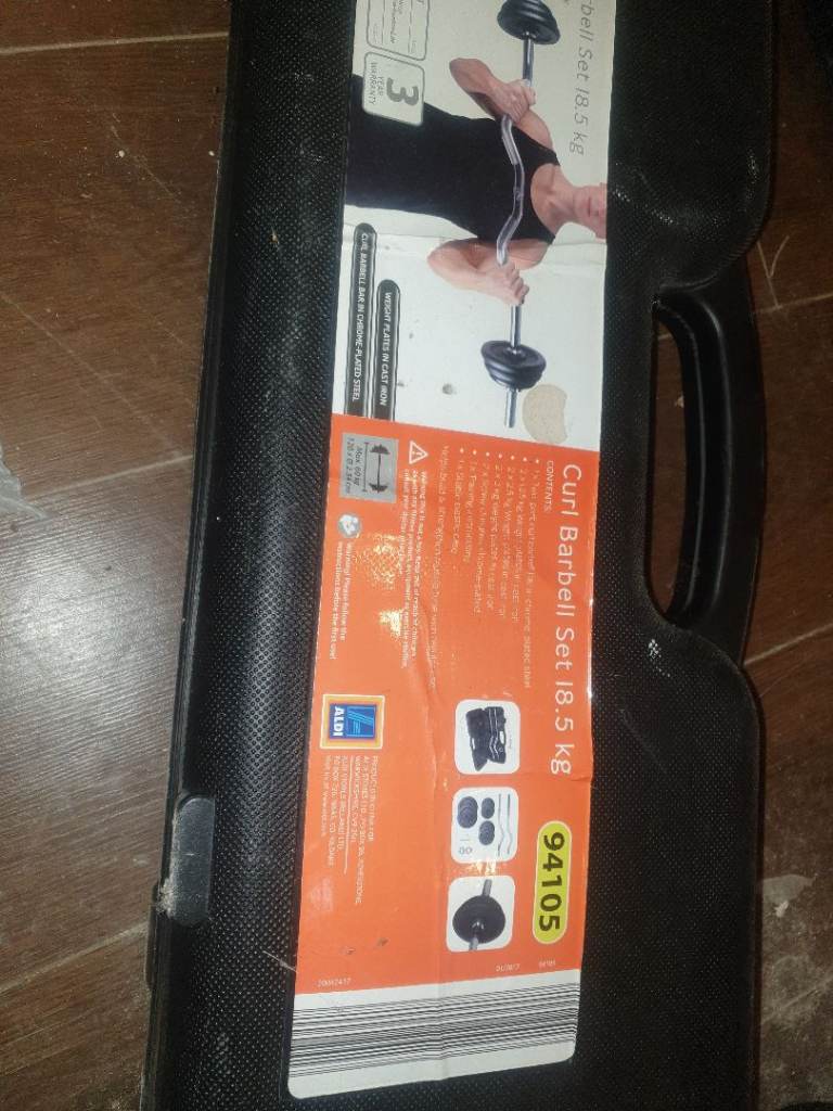 Curl Barbell Set 18.5kg in Carry Case – As Good As New