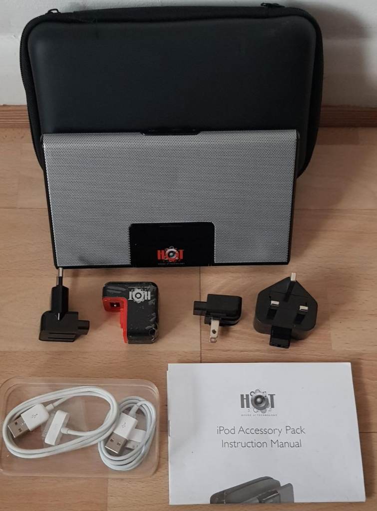 HOT House of Technology iPod Portable Speaker & Travel Kit - Boxed
