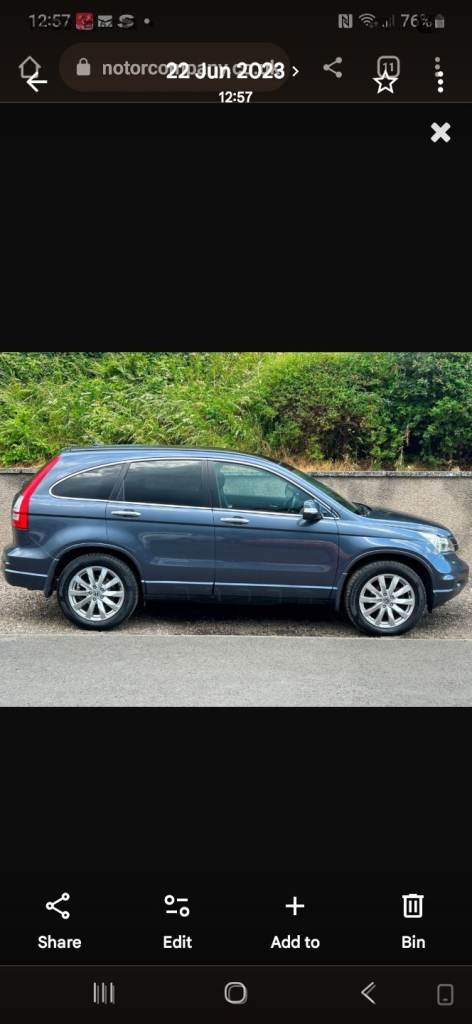 Honda, CR-V, Estate, 2011, Manual, 2199 (cc), 5 doors