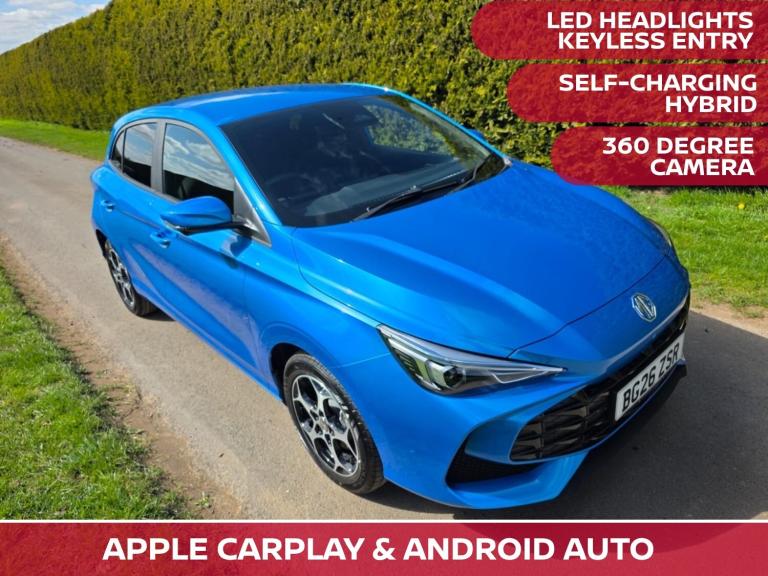 2026 MG MG3 1.5 Hybrid Trophy 5dr Auto HATCHBACK PETROL/ELECTRIC Automatic