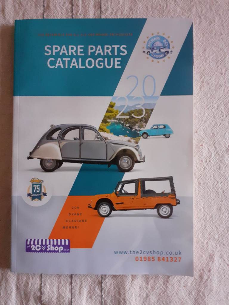 Spare parts catalogue 2023 2CV4 and Mehari