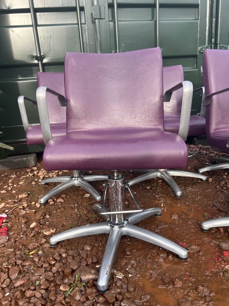Purple REM cascade hydraulic styling chair good condition 
