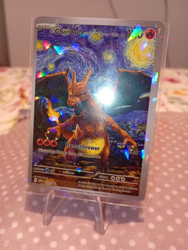 Pokémon Charizard Fan art Van Gogh Card nm comes with holo sleeve