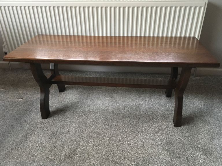 Vintage solid wood coffee table. 