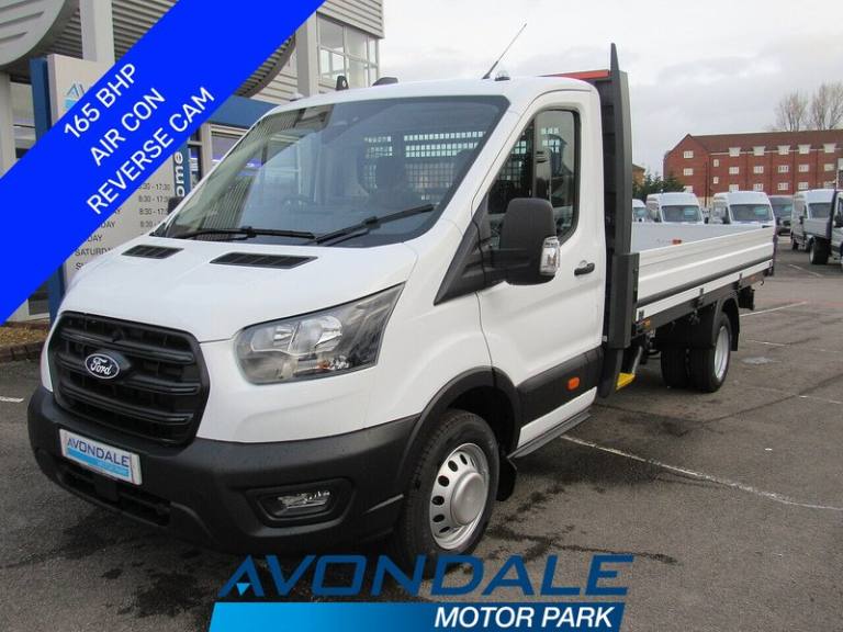  Ford Transit 350 EcoBlue Trend L4 DROPSIDE TWIN REAR WHEELS AIR CON R-CAM Chassis Cab Diesel Manual
