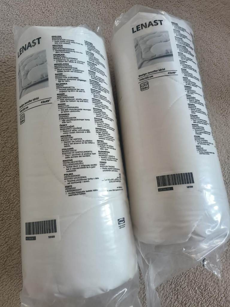 IKEA “LENAST” duvet x2 - unopen, still in plastic