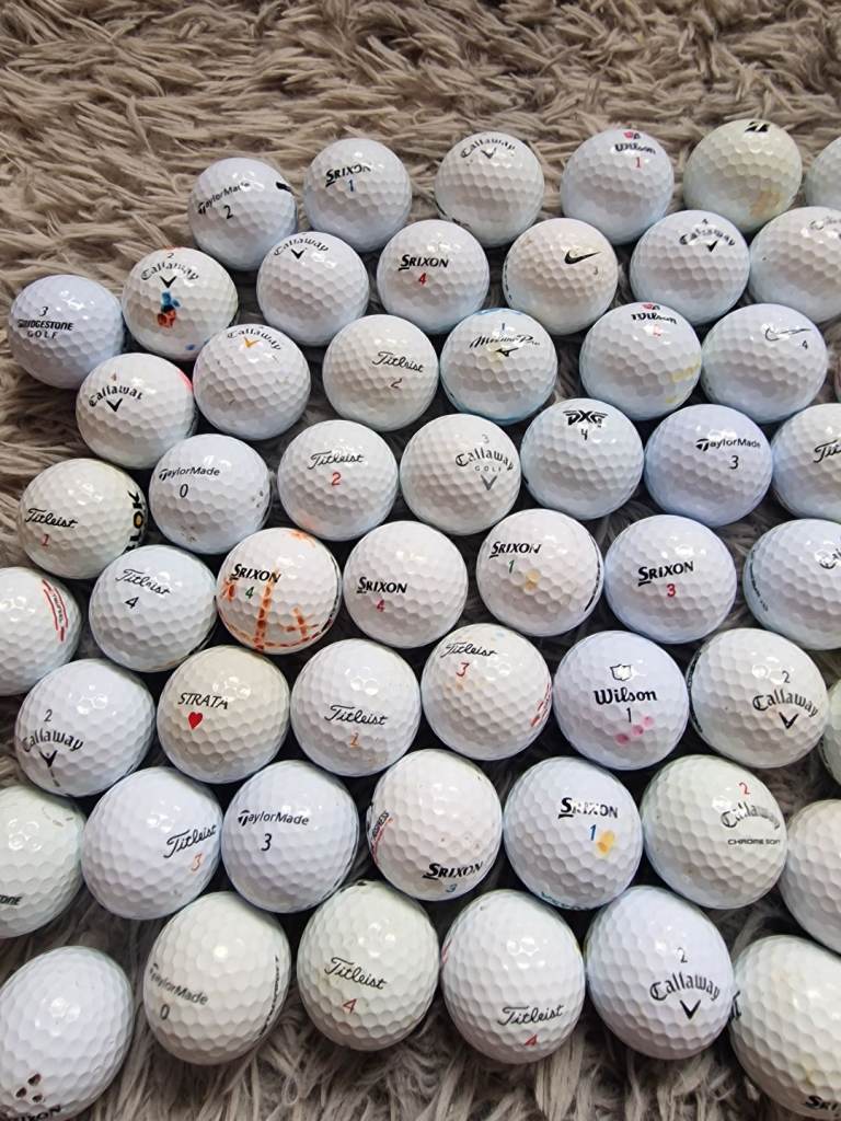 100 x premium branded golf balls