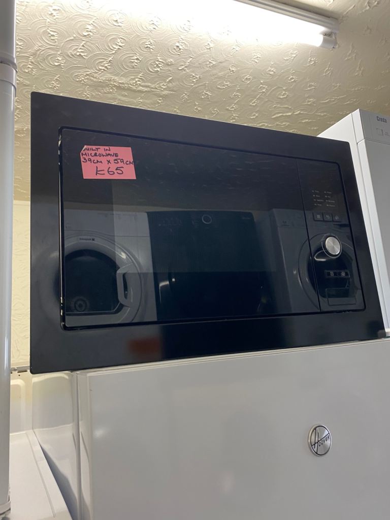 🚚✅BLACK ELECTRIQ FULLY TESTED 39x59CM BUILT IN MICROWAVE OVEN DELIVERY AVAILABLE