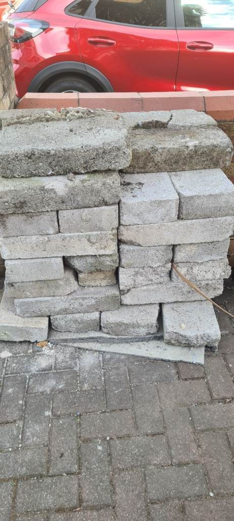 Reclaimed Concrete Slabs / Paving Blocks – Used Condition