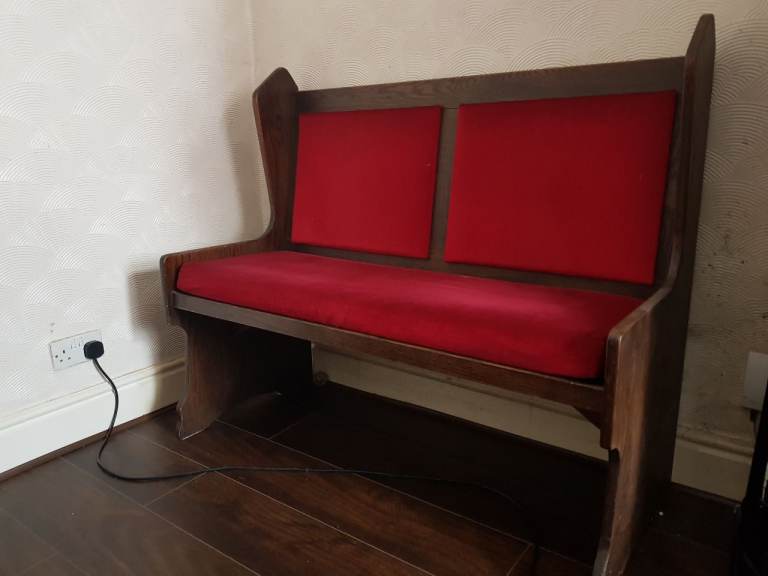 Church pew made into bench