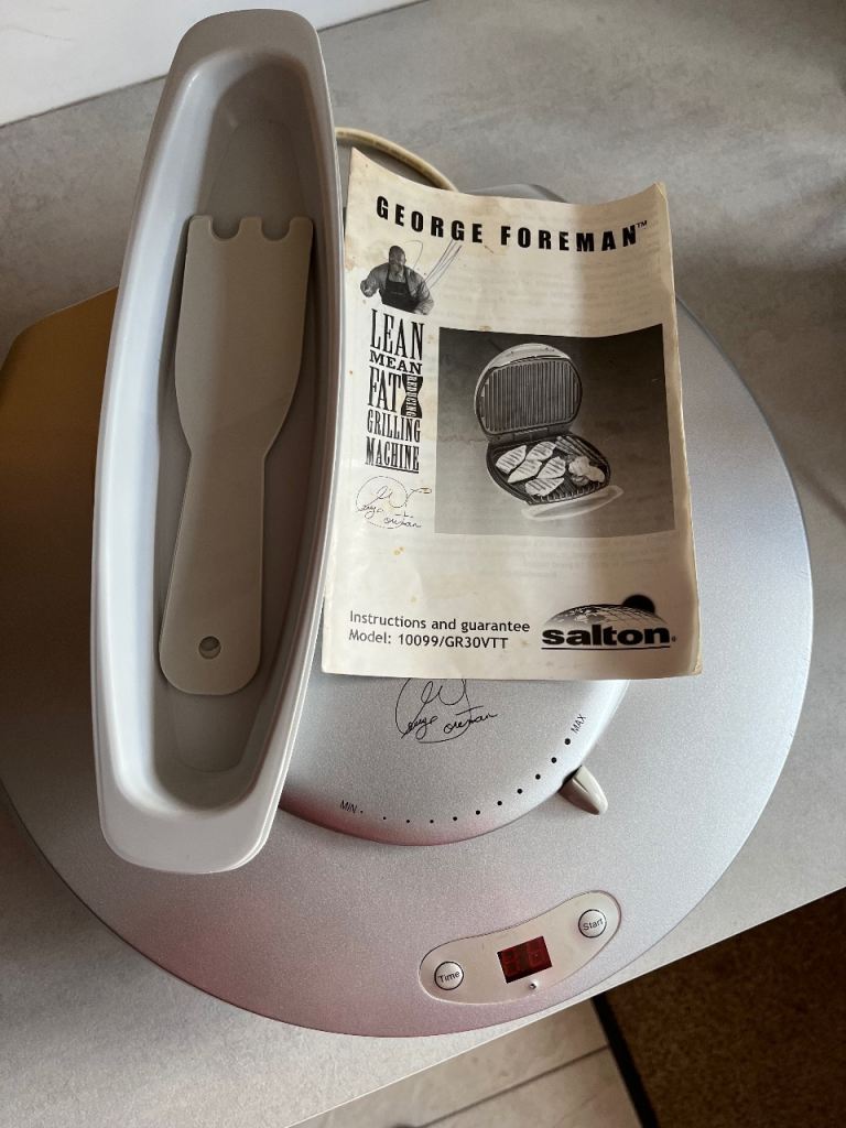 Silver George Foreman Health Grill - 'As New' Condition