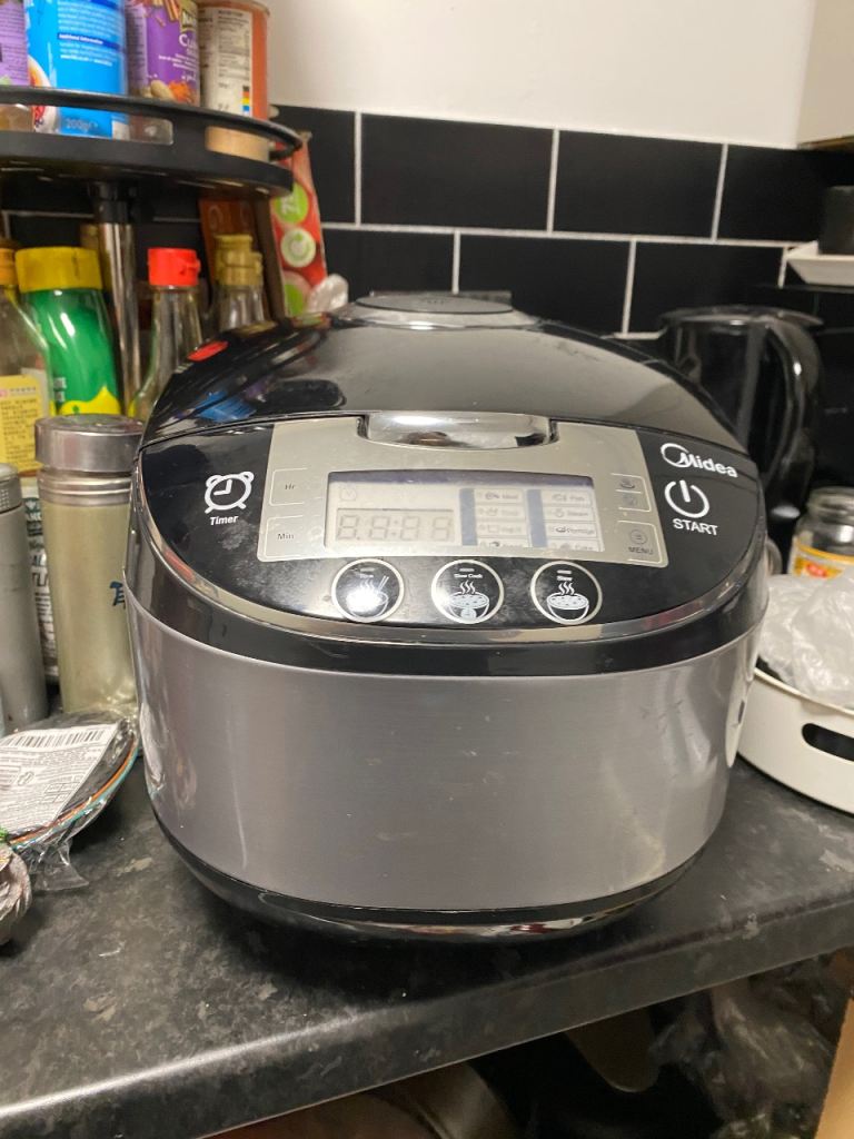 Midea Multi-Cooker - Good Condition, Black and Silver