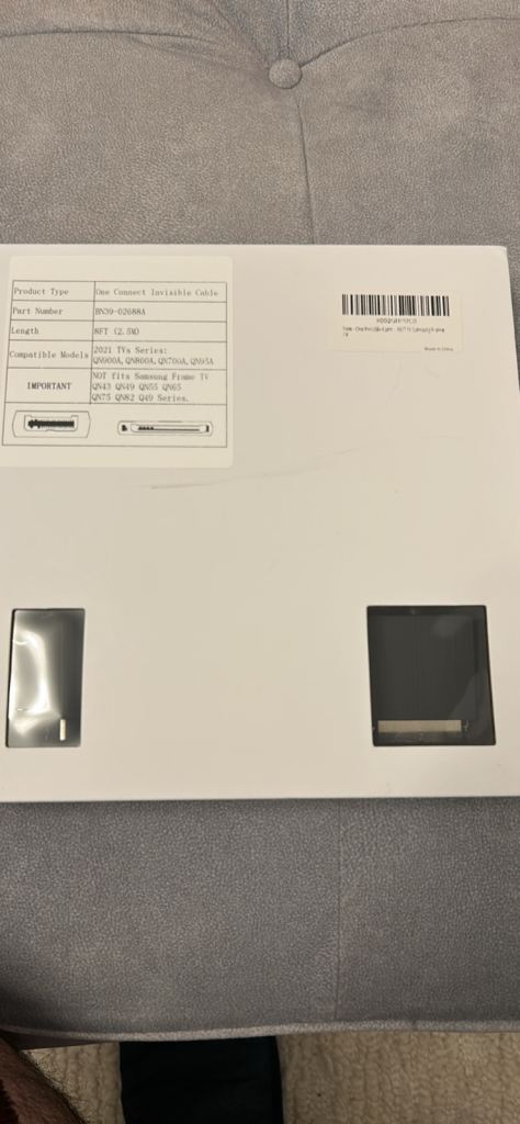 One Invisible Connection Cable for Samsung Neo QLED 8K Smart