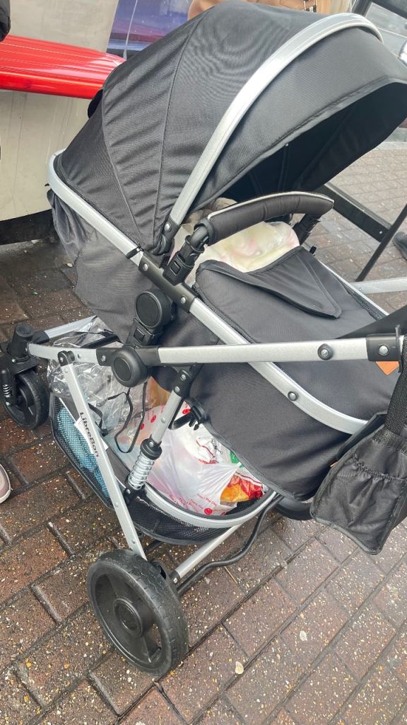 Librebon pram black silver 