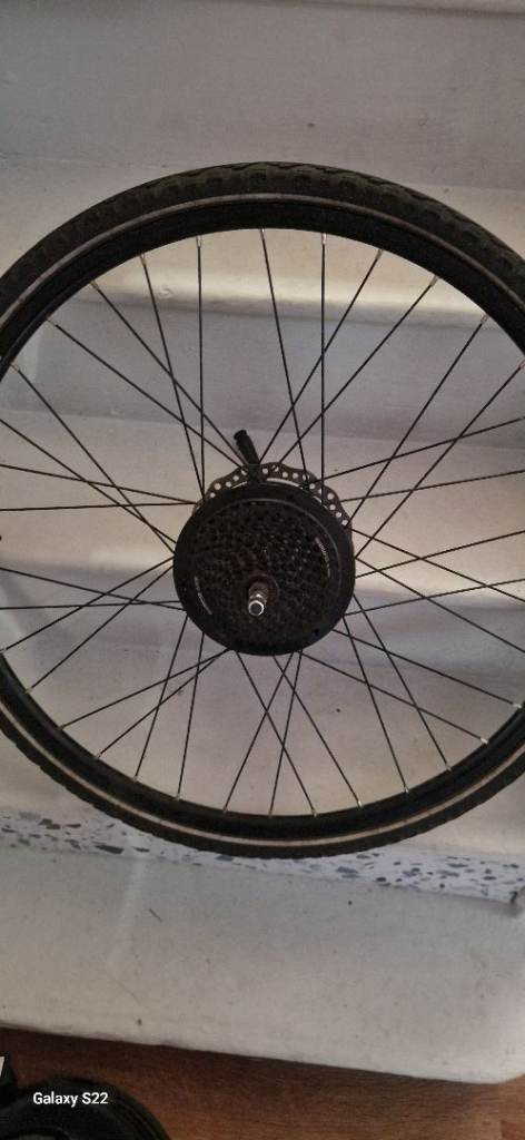 HESC Electric Bike Motor Wheel - Black, Good Condition