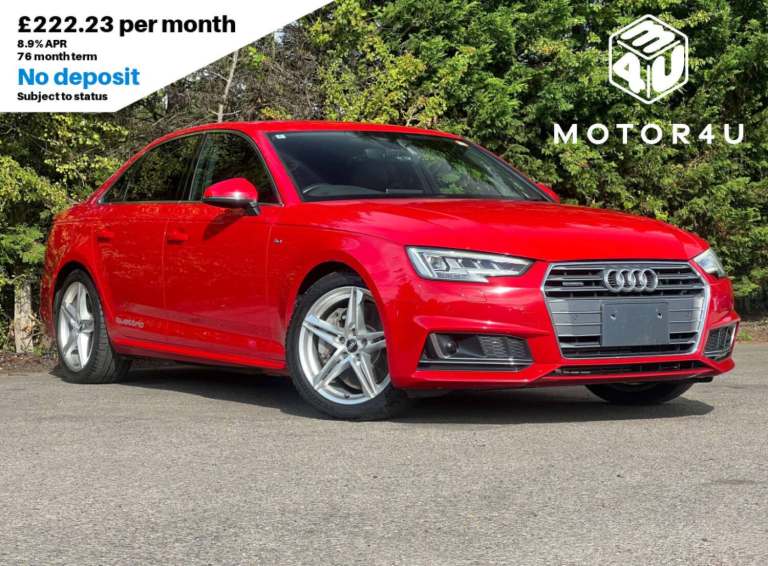 2016 Audi A4 2.0TFSI QUATTRO SPORT Saloon Petrol Automatic