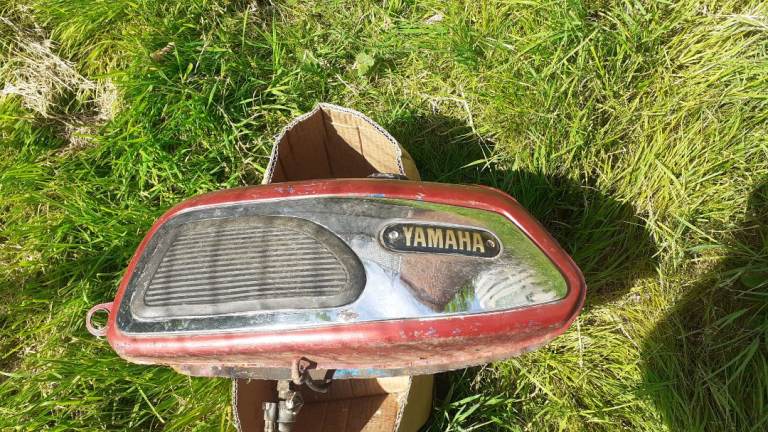 Yamaha petrol tank 125cc YAs1, 1968 to 1973 two stroke twin