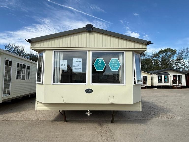 2 Bed Static Caravan with New Carpet, DG, CH - Offsite Sale for Self Build