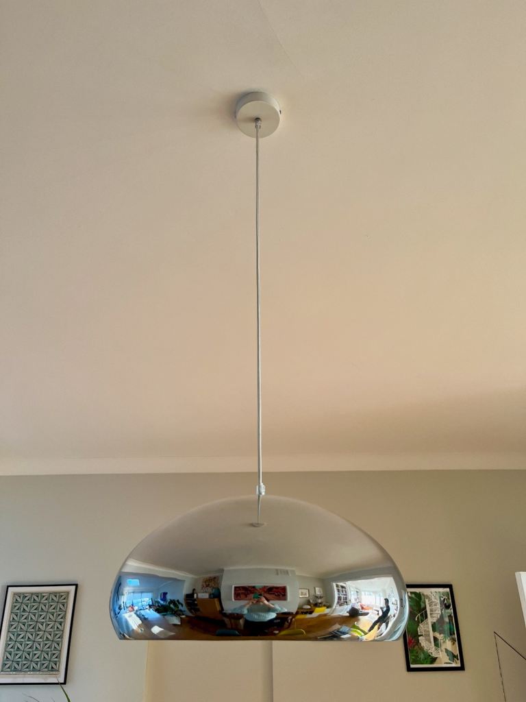Habitat Rock Chrome Pendant Light 