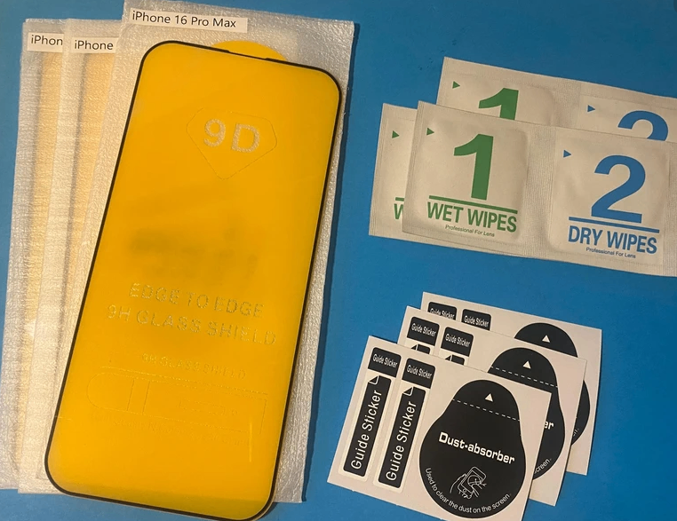 Tempered Glass iPhone 16 Pro Max (Pack of 3)