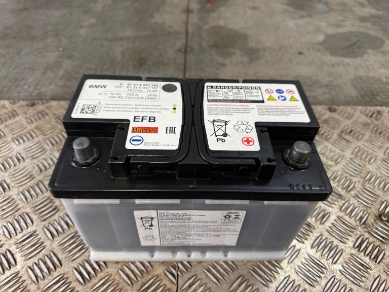 BMW BANNER 12 VOLT BATTERY 70AH USED CONDITION