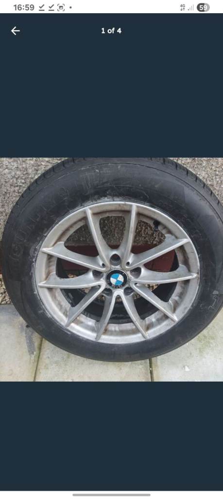 BMW alloy wheel.