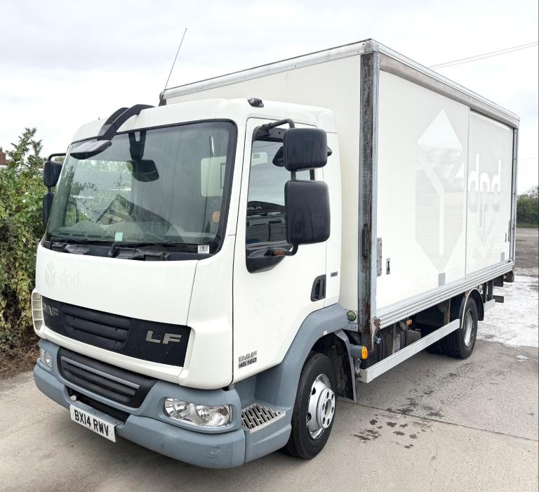 2014 DAF LF45.160 GRP BOX VAN SLIDE-A-SIDE 7.5 TON MANUAL GEARS U-LEZ COMPLIANT 