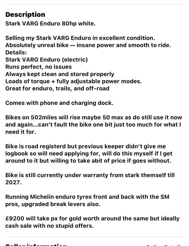 Stark varg ex enduro 