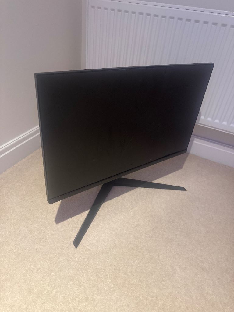 27 inch Black Flat Screen monitor with Stand from Amazon  – Good Condition
