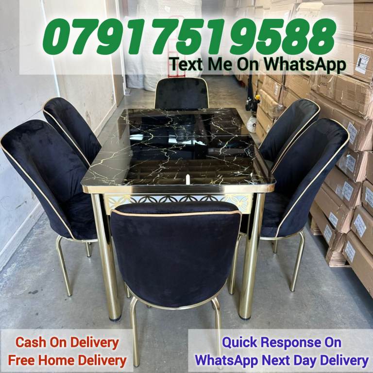 Dining Table with 6 Chairs – Weekend Offer
