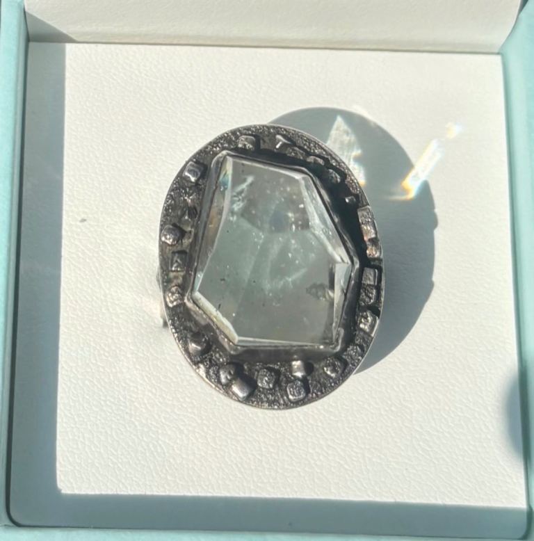 Vintage crystal ring 