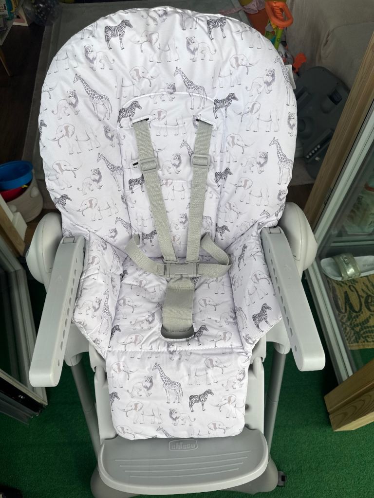 High chair with brand new seat cover