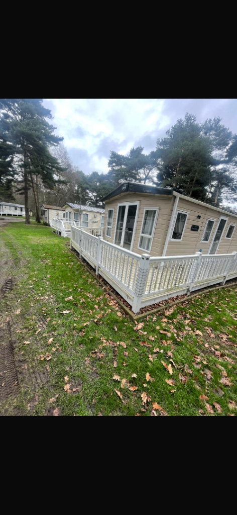 Caravan wrap around decking 43x12ft 