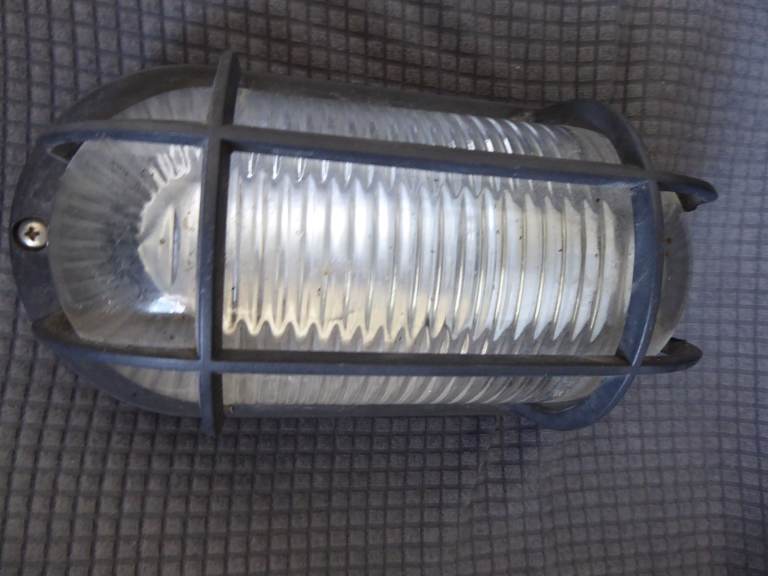Outdoor Bulkhead Light Black Garden Security Exterior Wall Mounted 60W Lamp - used