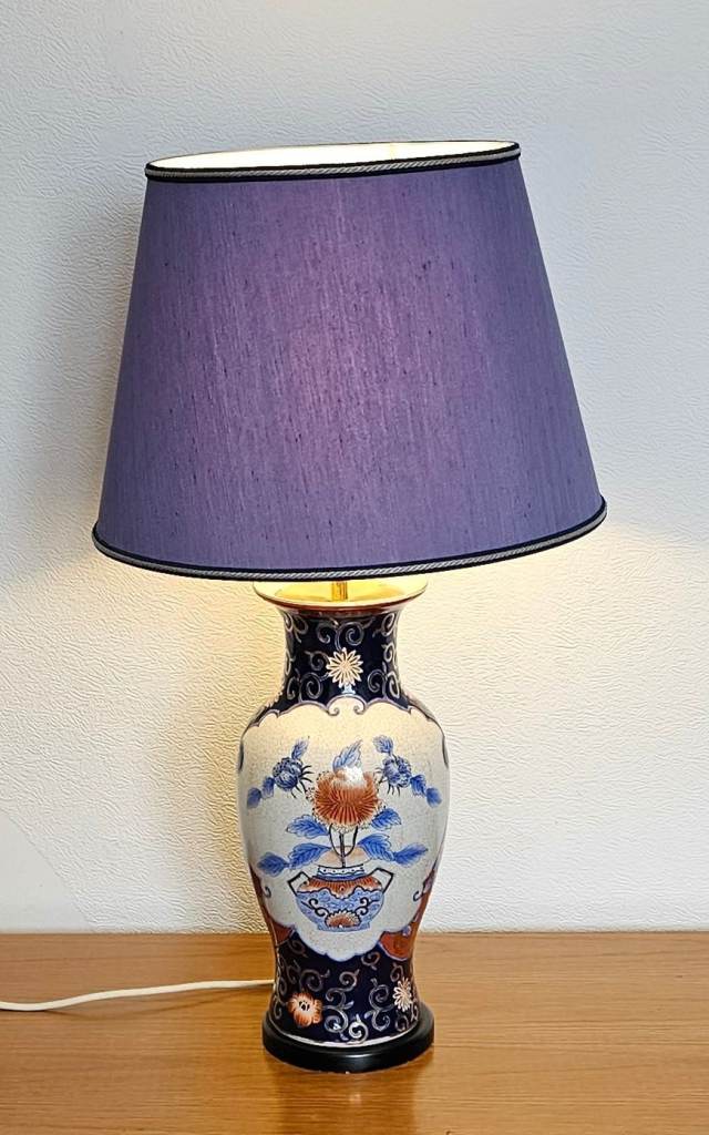 Beautiful Large Vintage Porcelain Lamp