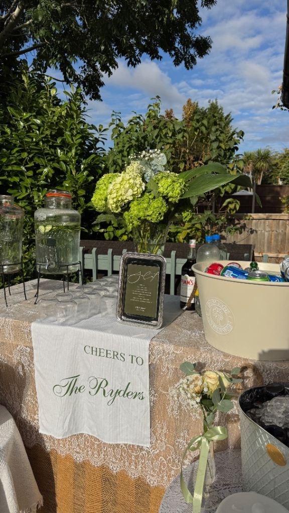 cocktail tables and bar 
