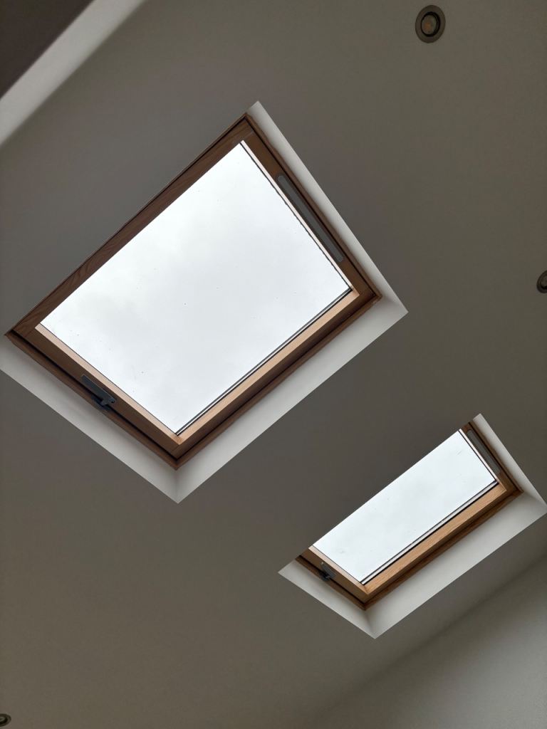 White UPVC External Doors with Glass Panels – Good Condition