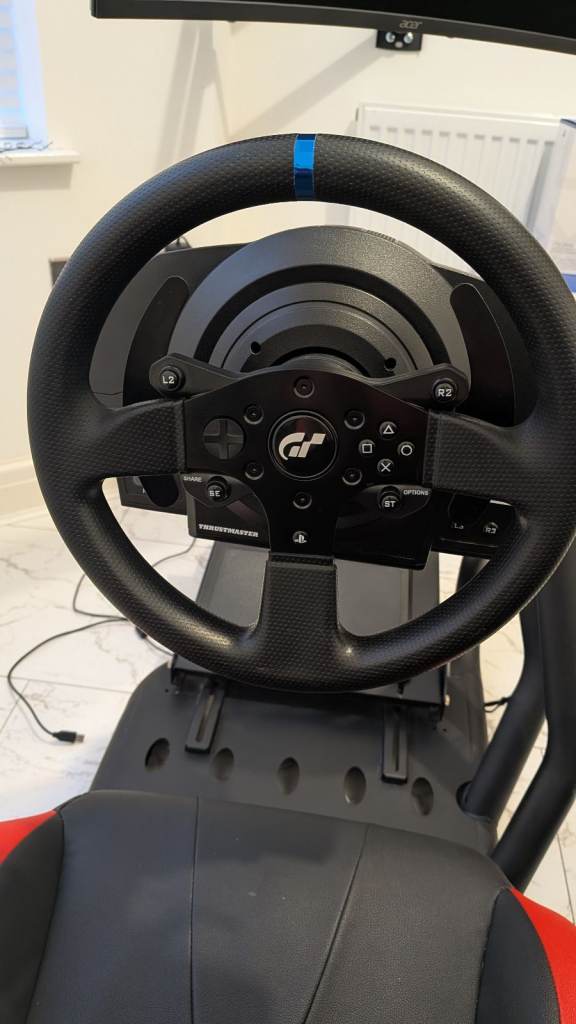 Sim Racing Rig Thrustmaster T300 Rs GT wheel & Pedal Plus Curved Monitor