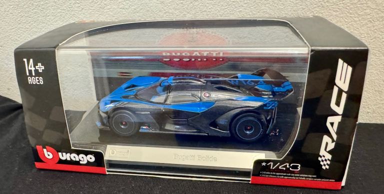 Burago 1/43 Scale 18-38306 - Bugatti Bolide Car Model 1:43 38306 - Brand New . 