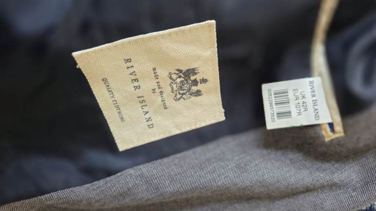 River Island grey designer suit