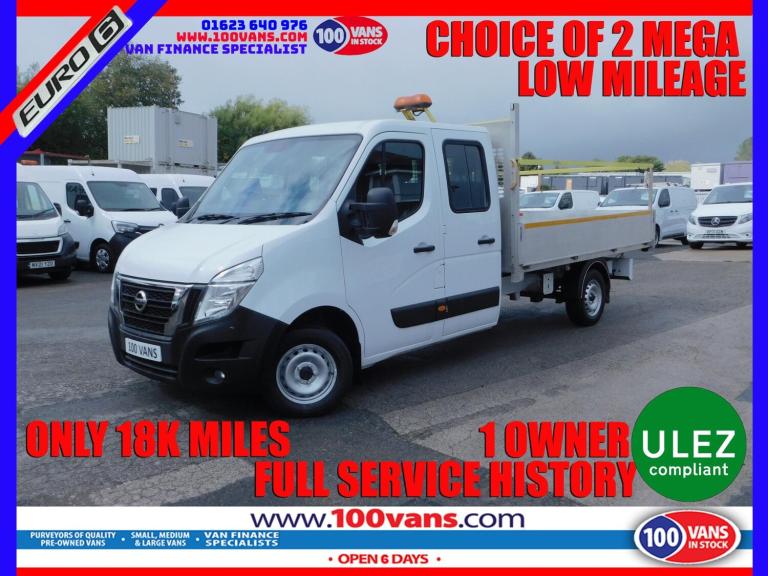 2021 Nissan NV400 2.3 dci 150ps H1 Tekna Double Cab Chassis CHASSIS CAB DIESEL Manual