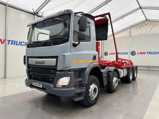 DAF CF85 370 8x4 Space Cab Hookloader Drawbar