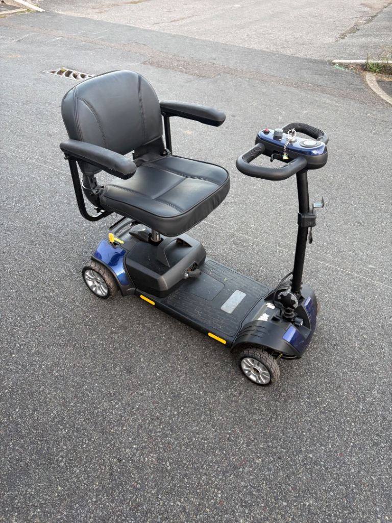 Blue Mobility Scooter with Detachable Seat – Good Condition