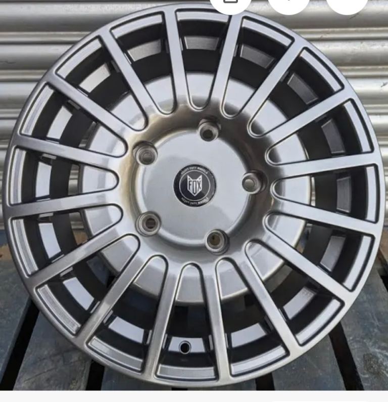 Ford transit 18 inch alloys x2  gloss grey
