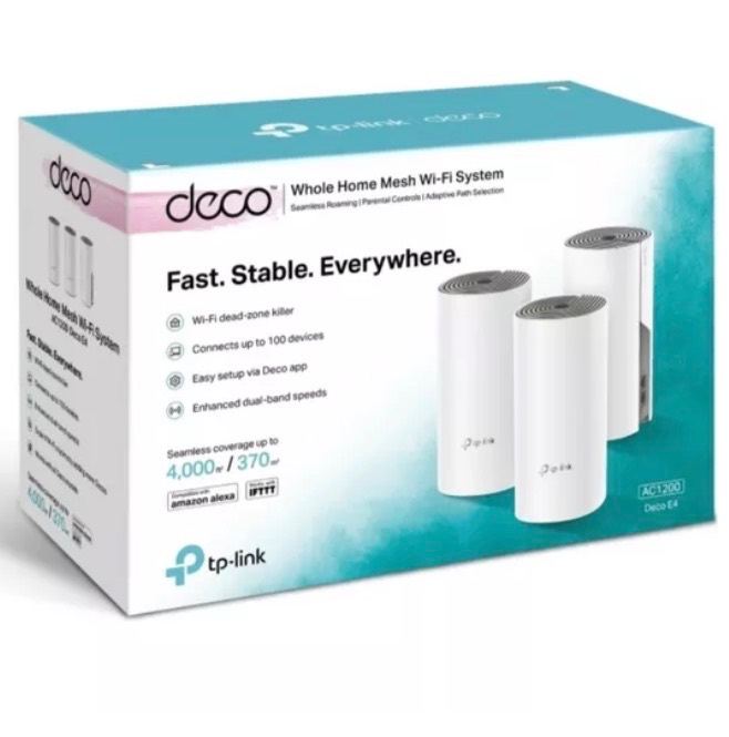 TP-LINK Deco E4 Whole Home WiFi System - Triple Pack