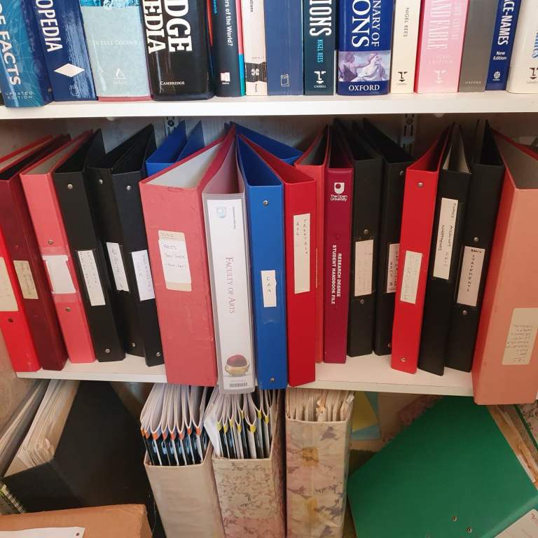 image for 9 lever arch files and 22 ring binders - used