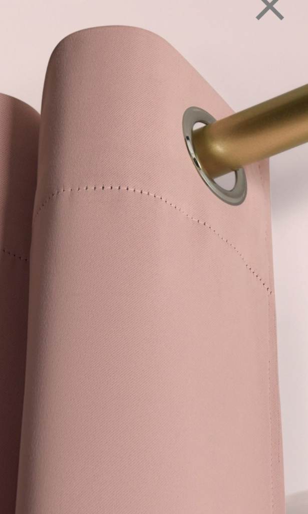BRAND NEW BLUSH PINK CURTAINS. 66X90 BLACKOUT, EYELET TOP. OTHER PAIR AVAILABLE. COLLECT GLASGOW.