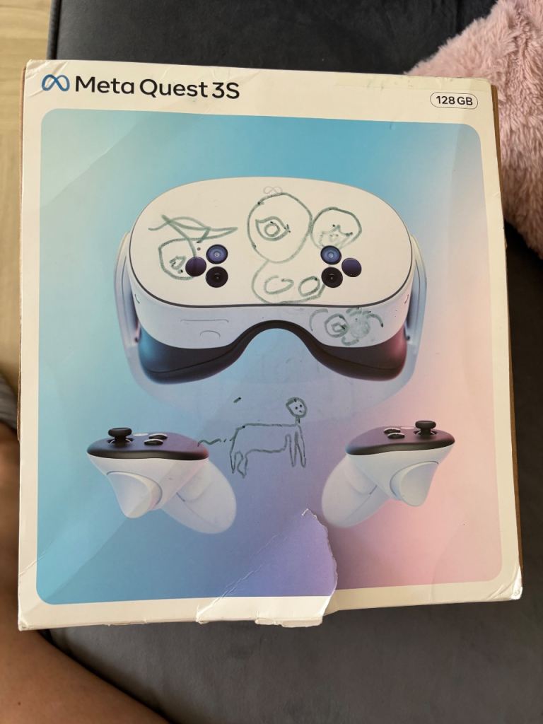 Meta Quest 3S VR Headset 128GB – As New, Boxed
